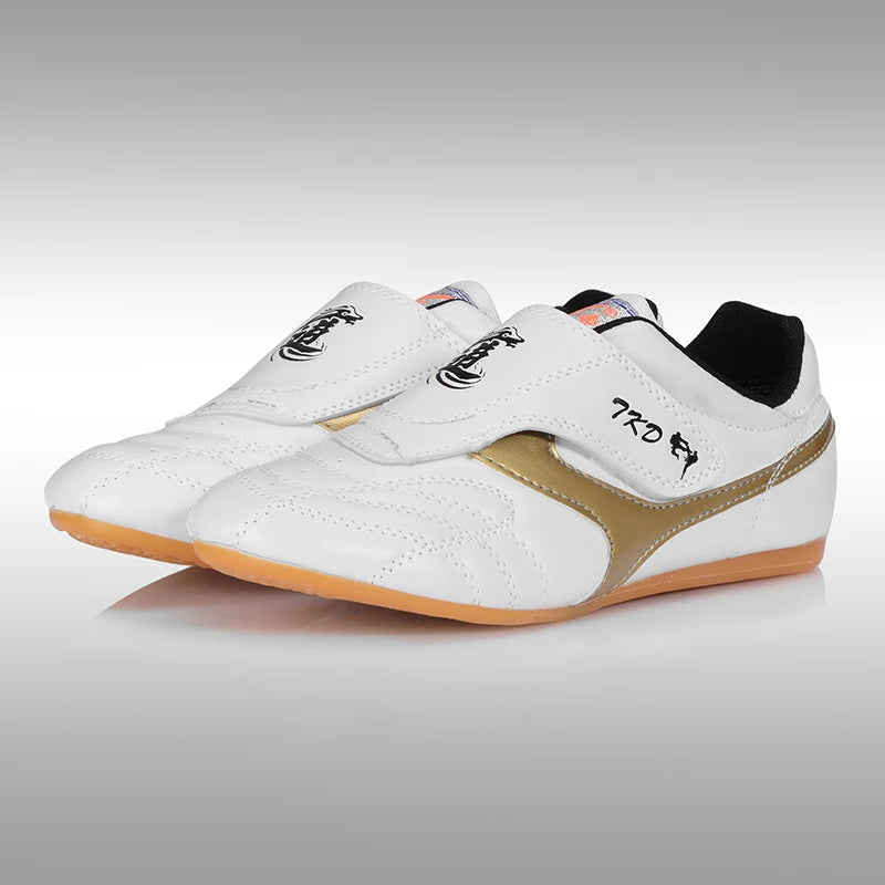 Zapatos de Taekwondo, transpirables, de Kung Fu, Taichi, Karate, artes marciales, lucha libre, zapatillas deportivas de suela blanda para adultos y niños.