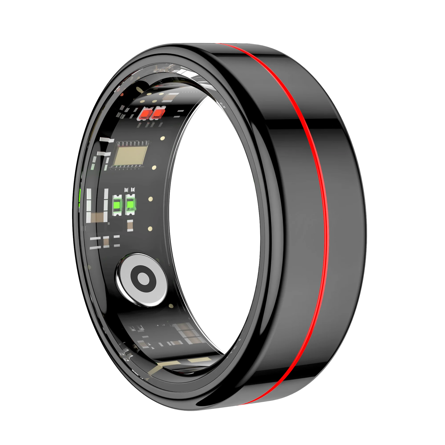 Anillo inteligente R04 2025 para hombre y mujer, con estuche de carga, monitor de salud y sueño, resistente al agua hasta 5 ATM, modo multideporte, control de cámara.