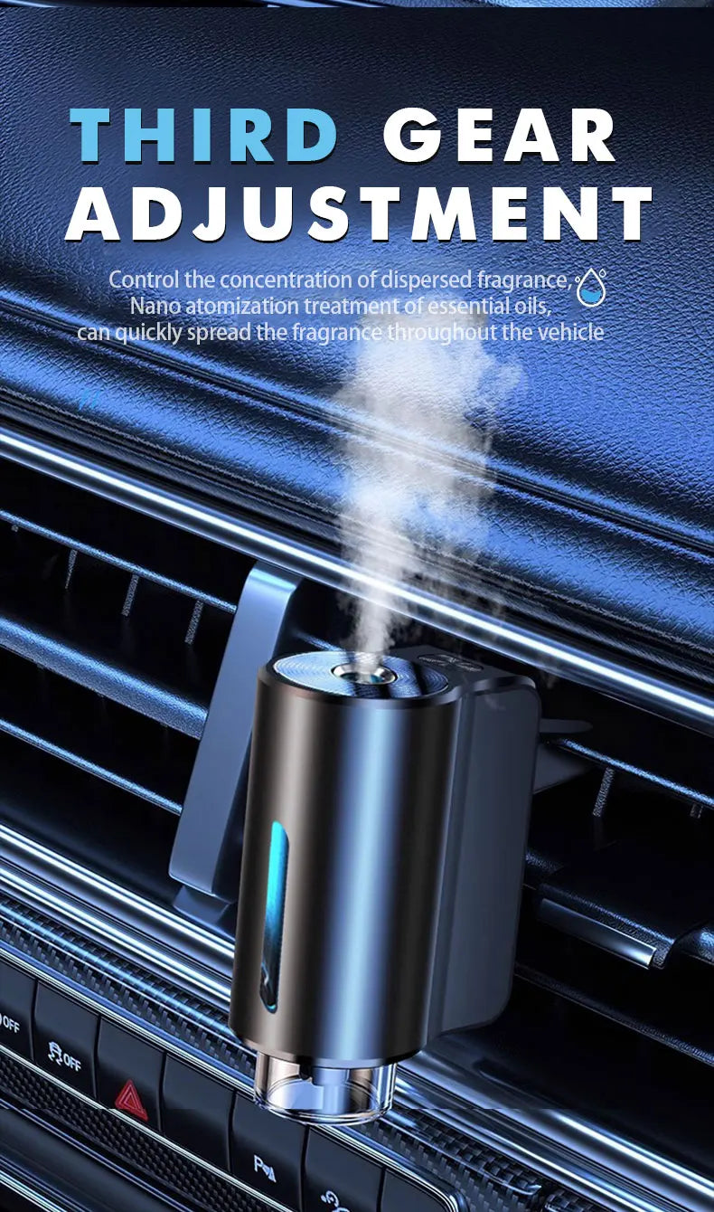 Difusor de aire eléctrico para coche, humidificador de aromaterapia para ventilación de coche, ambientador para eliminar olores, accesorios para coche.