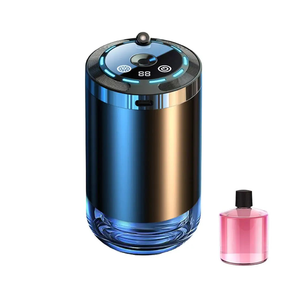 Ambientador de coche inteligente, difusor de aroma de coche recargable, 5 niveles de difusor de coche inteligente ajustable.