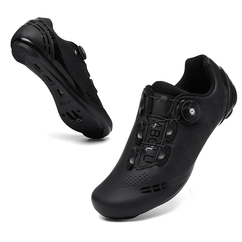 Zapatillas de ciclismo profesionales para hombre, zapatillas SPD para ciclismo de montaña, transpirables, antideslizantes, para carreras de montaña