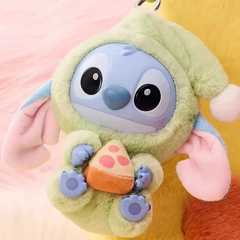 Disney Nuevo Stitch Eat Some Thing Before Sleep Series Vinyl Blind Box Bag Pendant Cute Plush Doll Mystery Box Toy Surprise Gifts