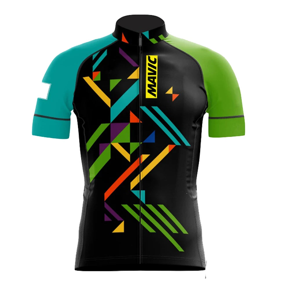 Maillot de ciclismo de manga corta RCC MAVIC para hombre, ropa de ciclismo de carretera de verano 2025, transpirable, para gimnasio