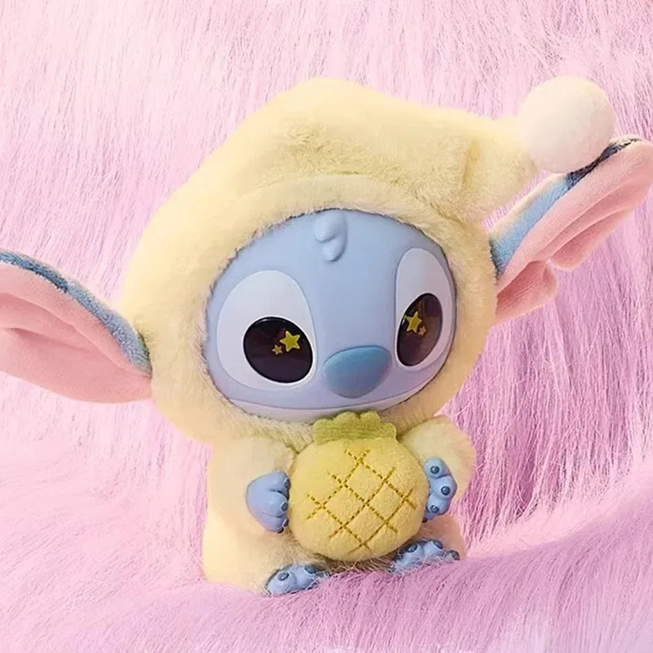 Disney Nuevo Stitch Eat Some Thing Before Sleep Series Vinyl Blind Box Bag Pendant Cute Plush Doll Mystery Box Toy Surprise Gifts
