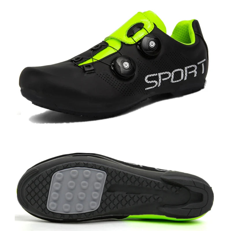 Zapatillas de ciclismo ultraligeras con autobloqueo para hombre, calzado deportivo unisex con calas SPD, para carreras y ciclismo de montaña