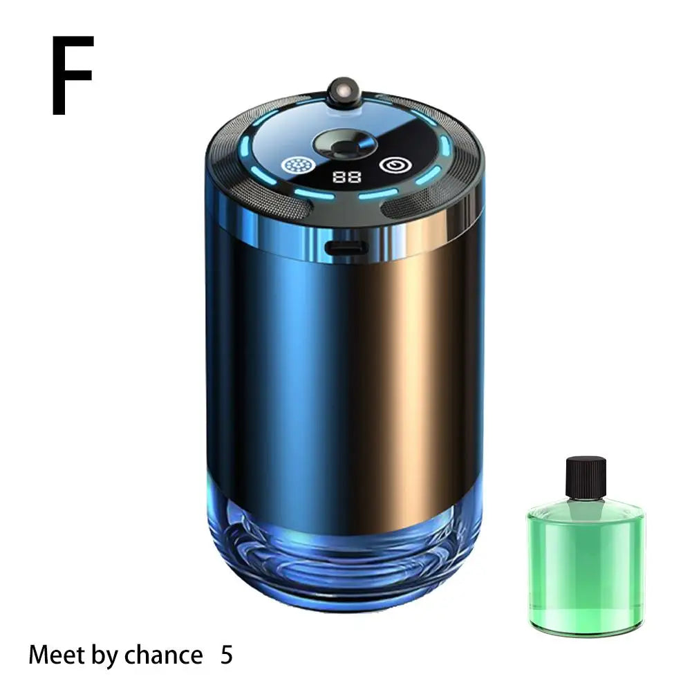 Ambientador de coche inteligente, difusor de aroma de coche recargable, 5 niveles de difusor de coche inteligente ajustable.
