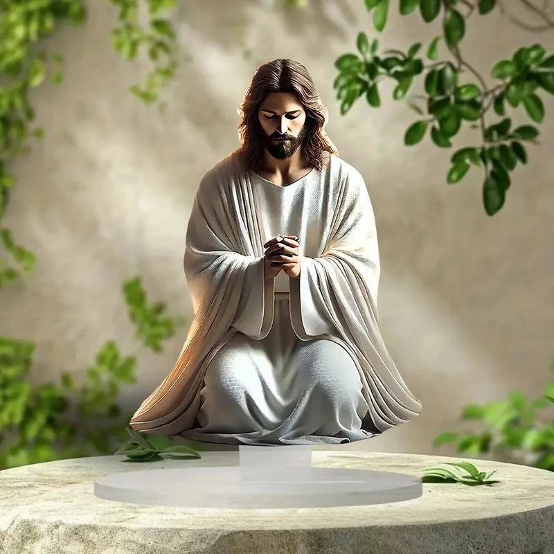 Figura de pesebre de Pascua, decoración de mesa, figura de pesebre, adorno de escritorio de madera, artesanía, decoración, iglesia, fiesta, regalo de Navidad
