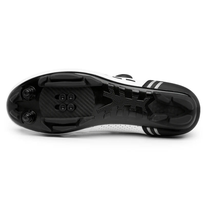 Zapatillas de ciclismo de montaña 2023 con calas para hombre y mujer, de carbono, deportivas, de velocidad, planas, SPD, para ciclismo de carretera