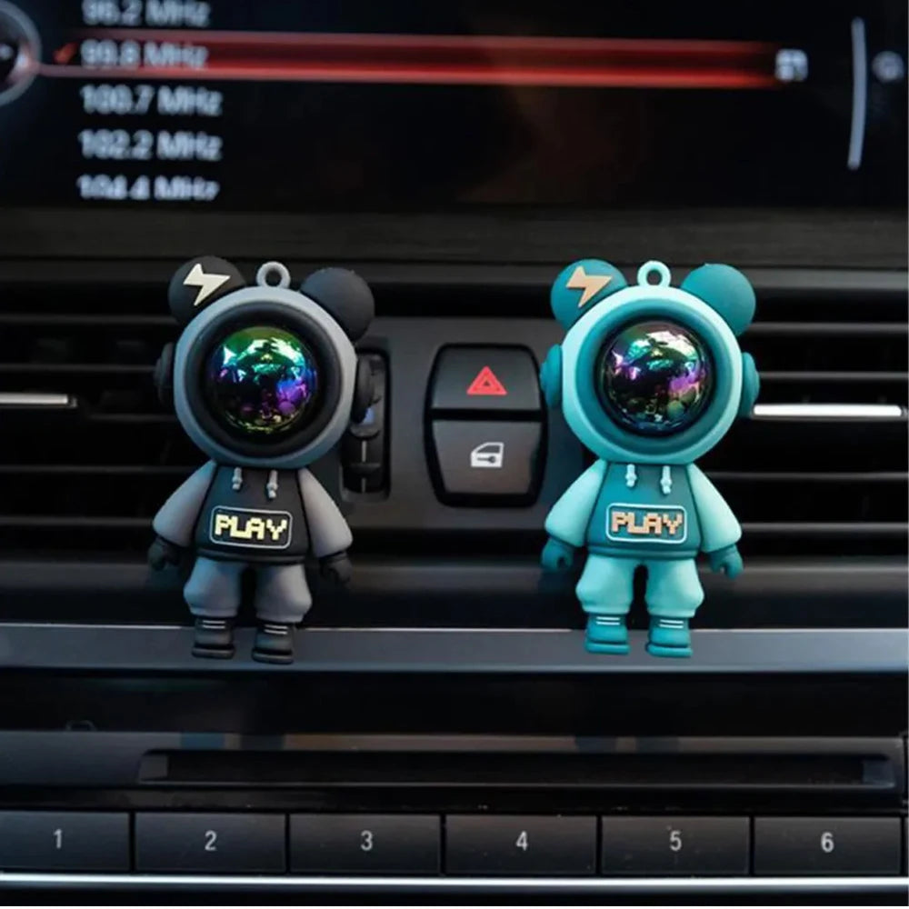 Ambientador con forma de astronauta para coche, aromaterapia, decoración interior, para salida de aire acondicionado