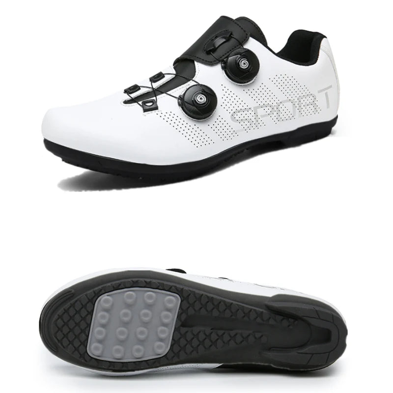 Zapatillas de ciclismo ultraligeras con autobloqueo para hombre, calzado deportivo unisex con calas SPD, para carreras y ciclismo de montaña