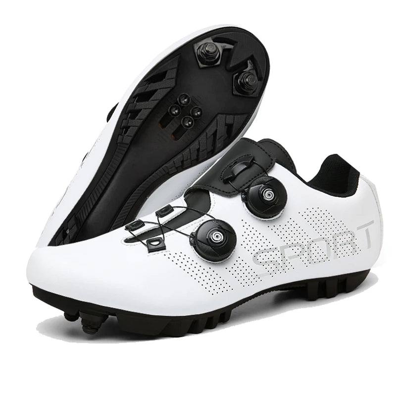 Zapatillas de ciclismo transpirables para hombre y mujer, calzado para ciclismo de montaña y de carretera, con pedales SPD