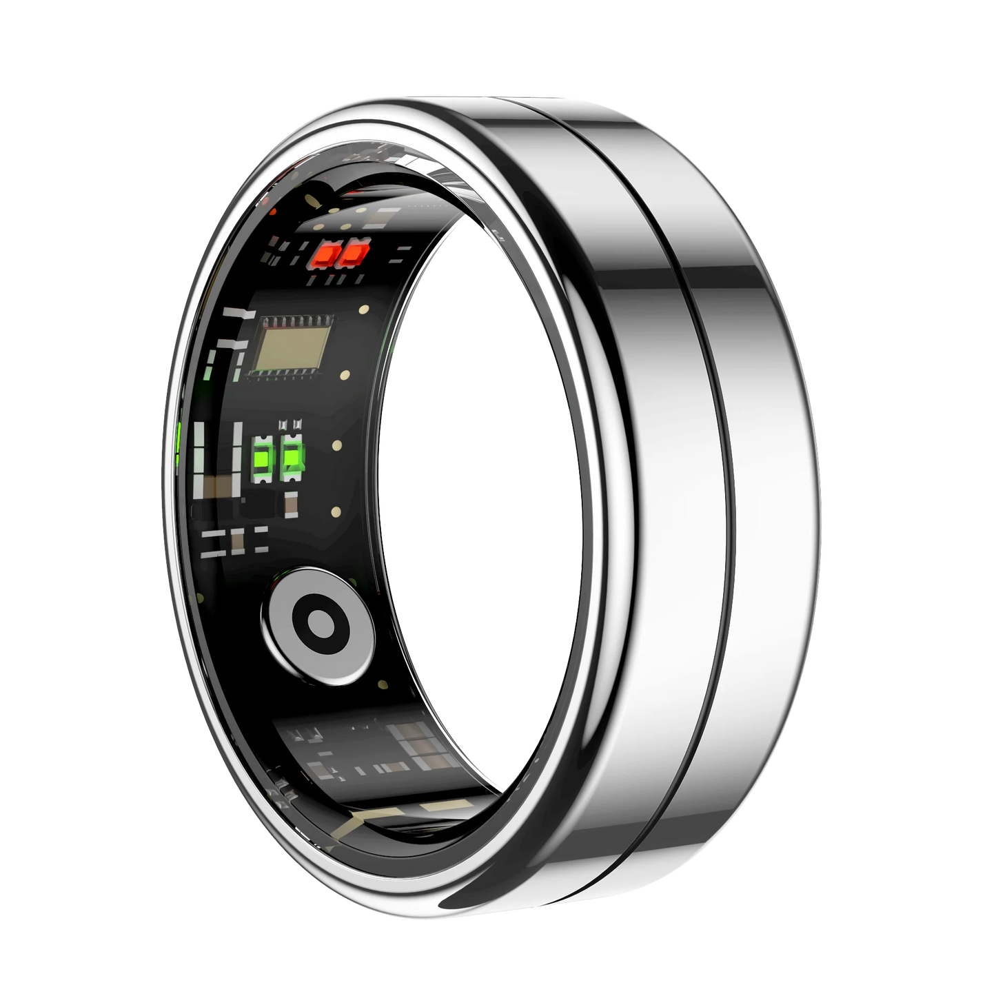 Anillo inteligente R04 2025 para hombre y mujer, con estuche de carga, monitor de salud y sueño, resistente al agua hasta 5 ATM, modo multideporte, control de cámara.