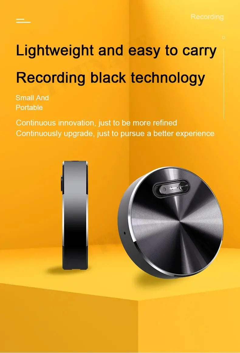 Mini grabadora de voz con imán incorporado, pequeño dispositivo de grabación de audio digital, dictáfono de sonido STTWUNAKE