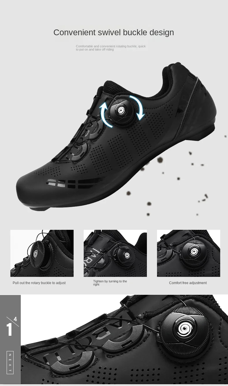 Zapatillas de ciclismo profesionales para hombre, zapatillas SPD para ciclismo de montaña, transpirables, antideslizantes, para carreras de montaña
