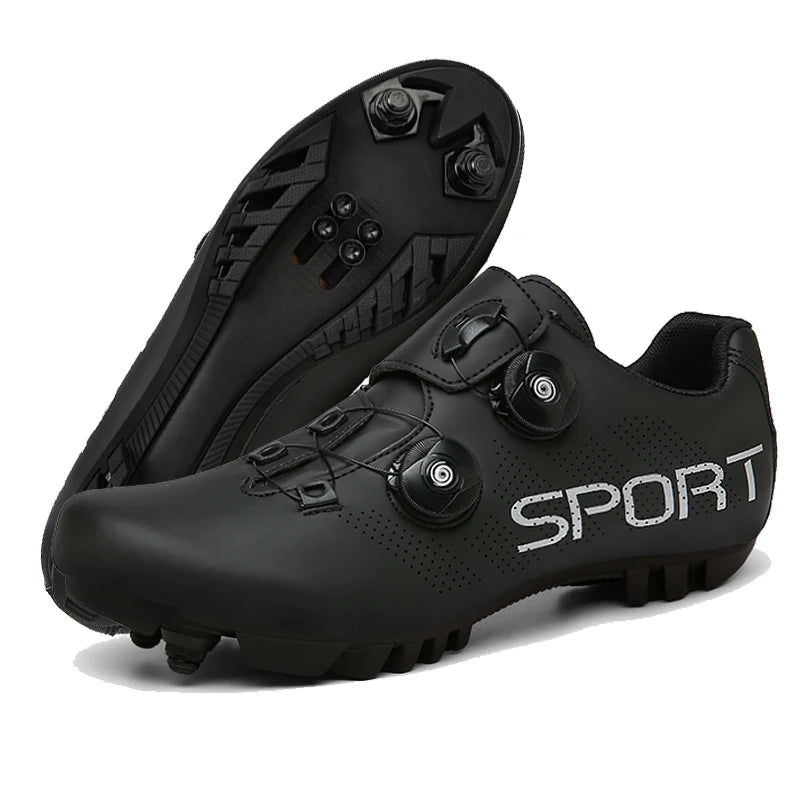 Zapatillas de ciclismo transpirables para hombre y mujer, calzado para ciclismo de montaña y de carretera, con pedales SPD