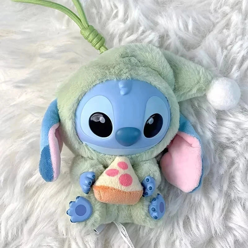 Disney Nuevo Stitch Eat Some Thing Before Sleep Series Vinyl Blind Box Bag Pendant Cute Plush Doll Mystery Box Toy Surprise Gifts