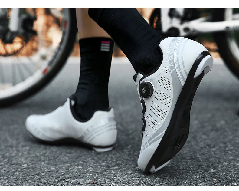 Zapatillas de ciclismo profesionales para hombre, zapatillas SPD para ciclismo de montaña, transpirables, antideslizantes, para carreras de montaña