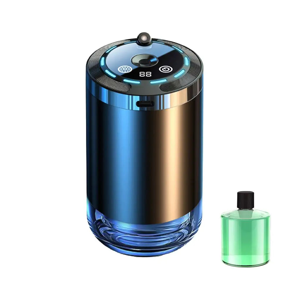 Ambientador de coche inteligente, difusor de aroma de coche recargable, 5 niveles de difusor de coche inteligente ajustable.