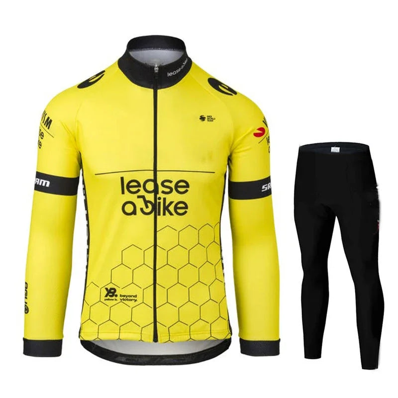 Jumbo Team Otoño Manga Larga Nueva Carrera MTB Primavera Conjunto de Jersey Largo de Ciclismo Bicicleta Ciclismo Ropa Uniforme Ropa Ciclismo