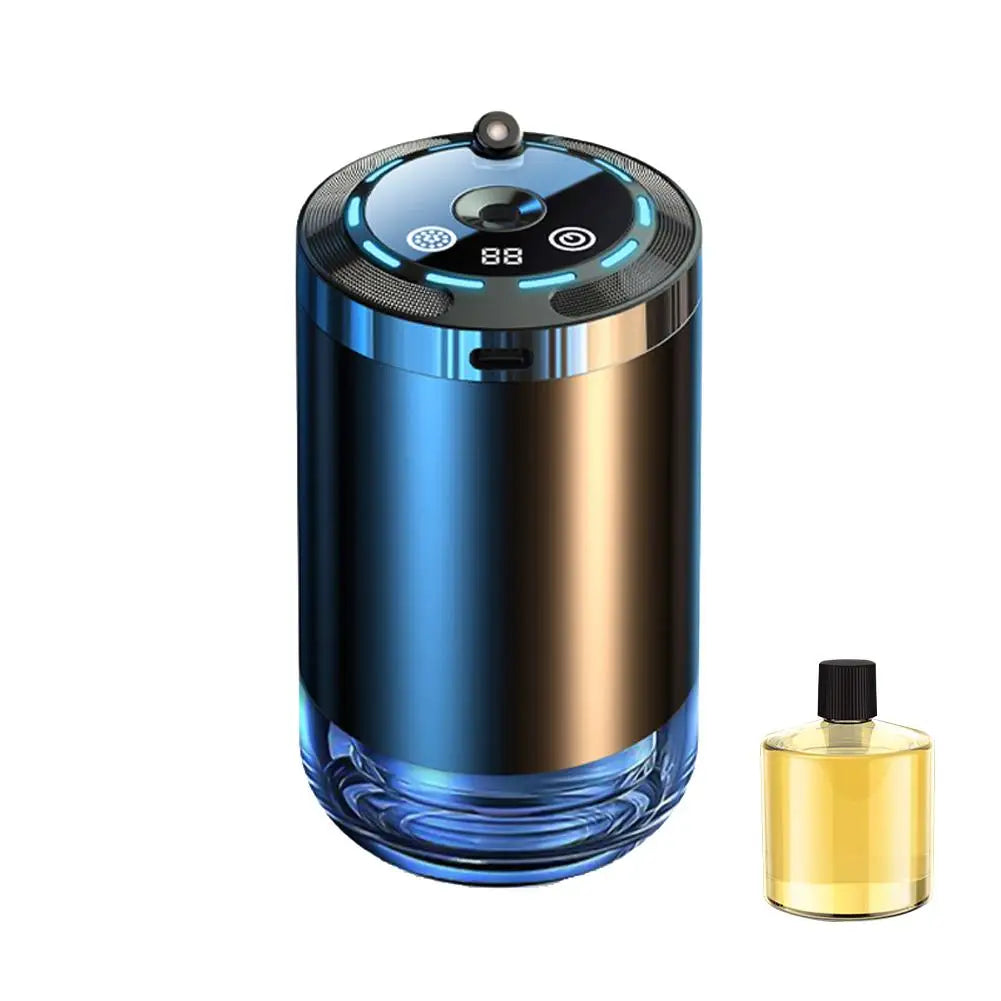 Ambientador de coche inteligente, difusor de aroma de coche recargable, 5 niveles de difusor de coche inteligente ajustable.