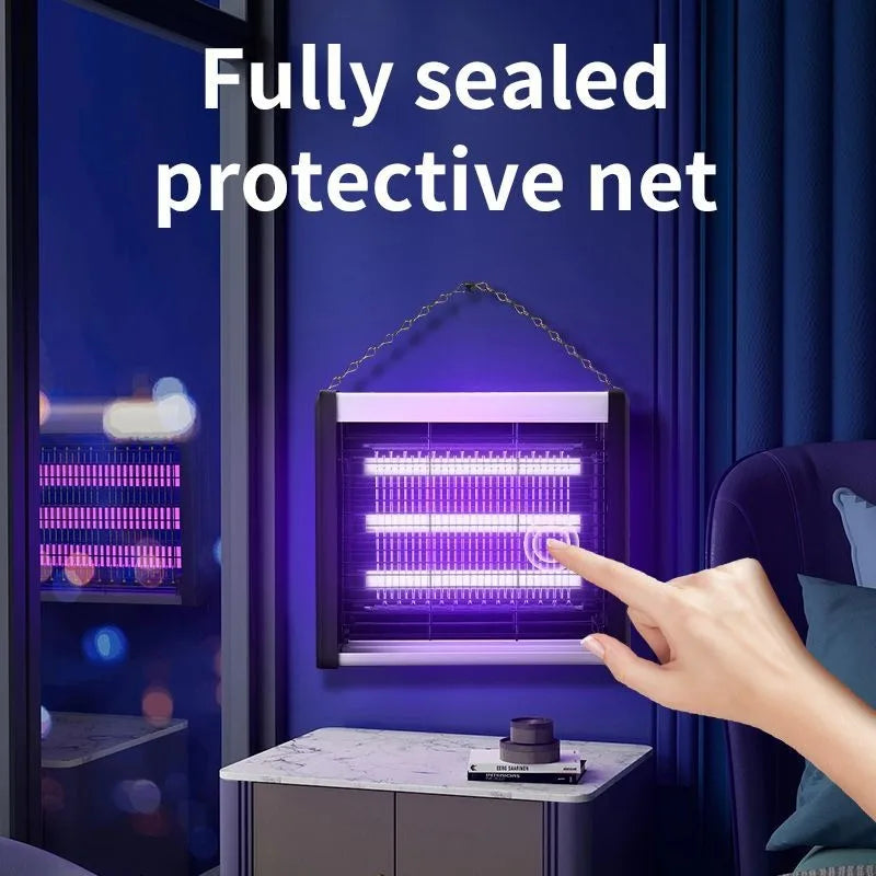 Lámpara eléctrica para atrapar mosquitos de 220 V con luz LED UV, trampa para insectos, potente dispositivo eléctrico para el control de plagas.