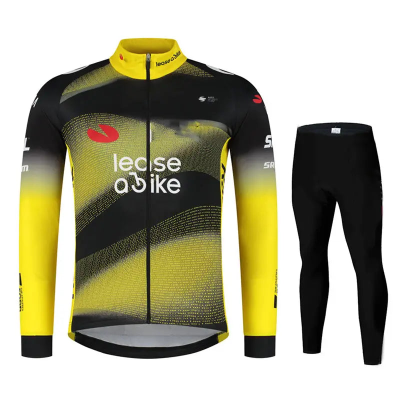 Jumbo Team Otoño Manga Larga Nueva Carrera MTB Primavera Conjunto de Jersey Largo de Ciclismo Bicicleta Ciclismo Ropa Uniforme Ropa Ciclismo
