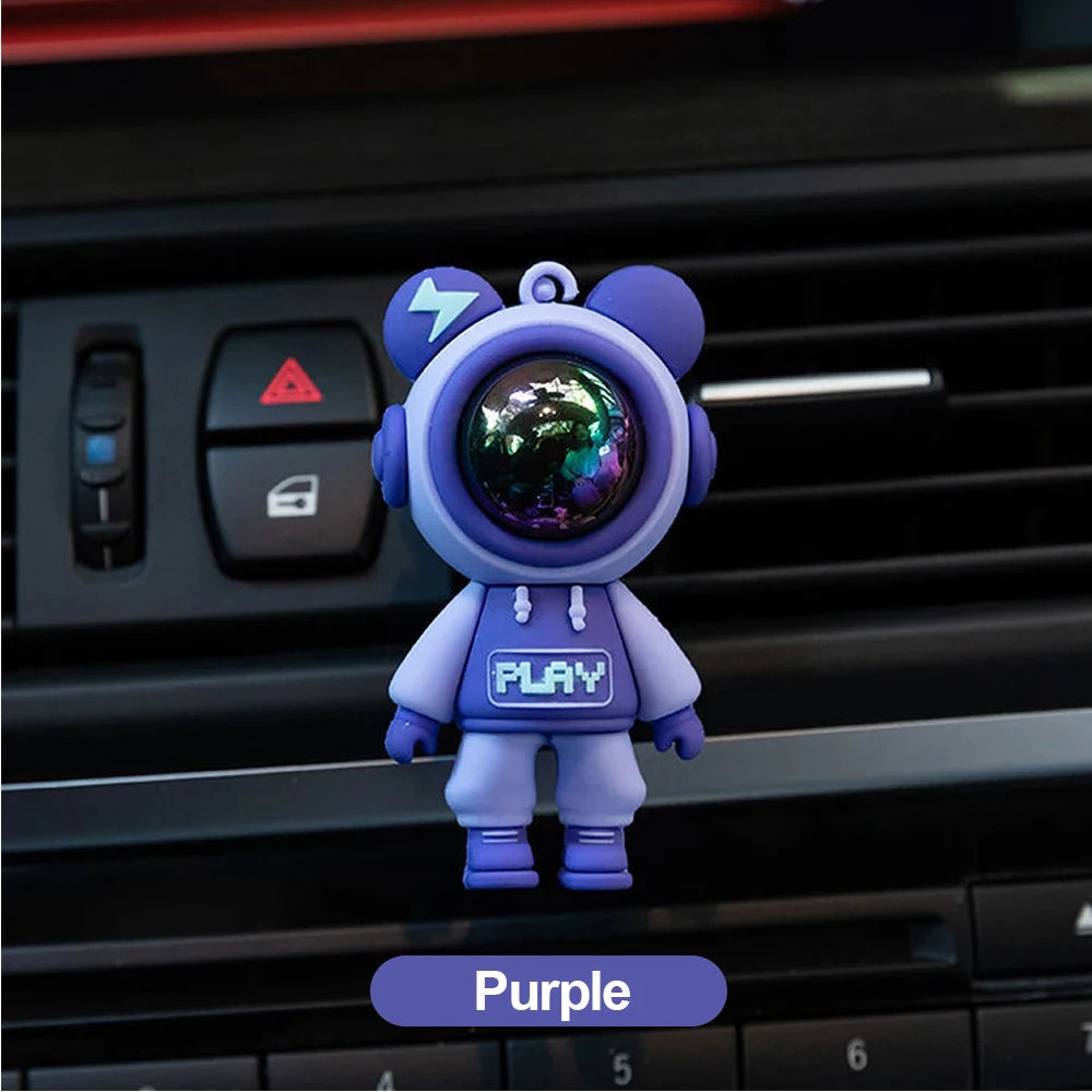 Ambientador con forma de astronauta para coche, aromaterapia, decoración interior, para salida de aire acondicionado