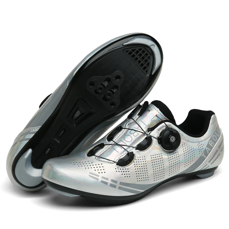 Zapatillas de ciclismo profesionales para hombre, zapatillas SPD para ciclismo de montaña, transpirables, antideslizantes, para carreras de montaña
