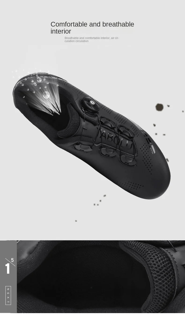 Zapatillas de ciclismo profesionales para hombre, zapatillas SPD para ciclismo de montaña, transpirables, antideslizantes, para carreras de montaña