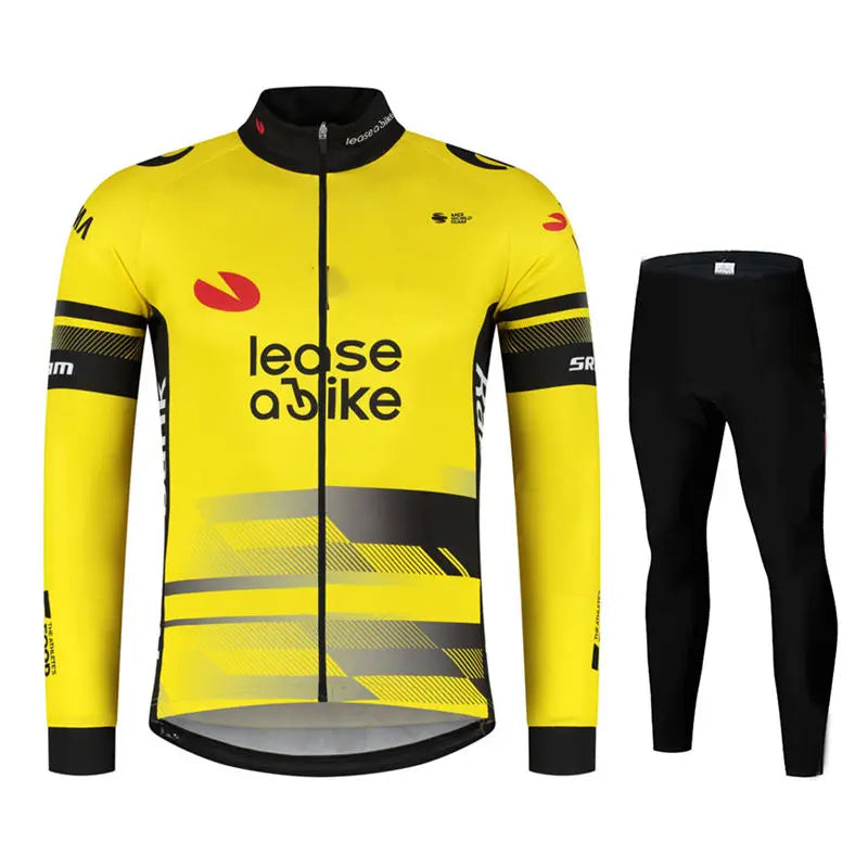 Jumbo Team Otoño Manga Larga Nueva Carrera MTB Primavera Conjunto de Jersey Largo de Ciclismo Bicicleta Ciclismo Ropa Uniforme Ropa Ciclismo
