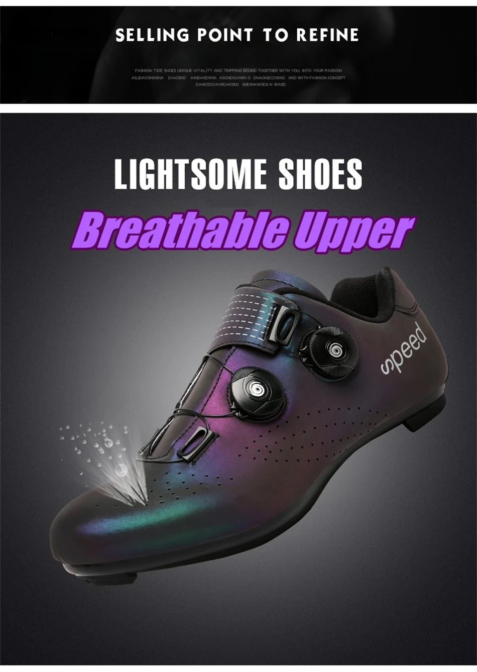 Zapatillas profesionales para hombre, ultraligeras, con doble hebilla, para ciclismo de montaña, luminosas, con calas autoblocantes
