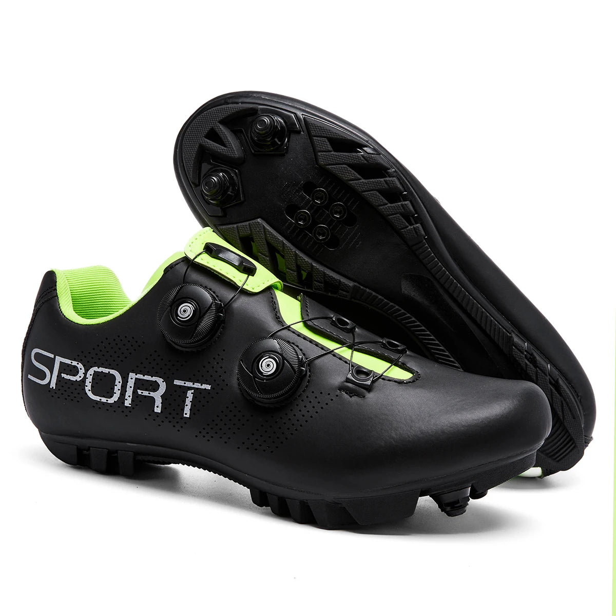 Zapatillas de ciclismo transpirables para hombre y mujer, calzado para ciclismo de montaña y de carretera, con pedales SPD