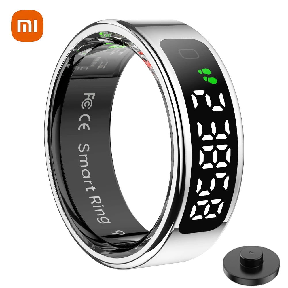 Anillo inteligente Xiaomi R12 con pantalla táctil, resistente al agua hasta 5 ATM, Bluetooth, control de gestos, carga inalámbrica, deportivo