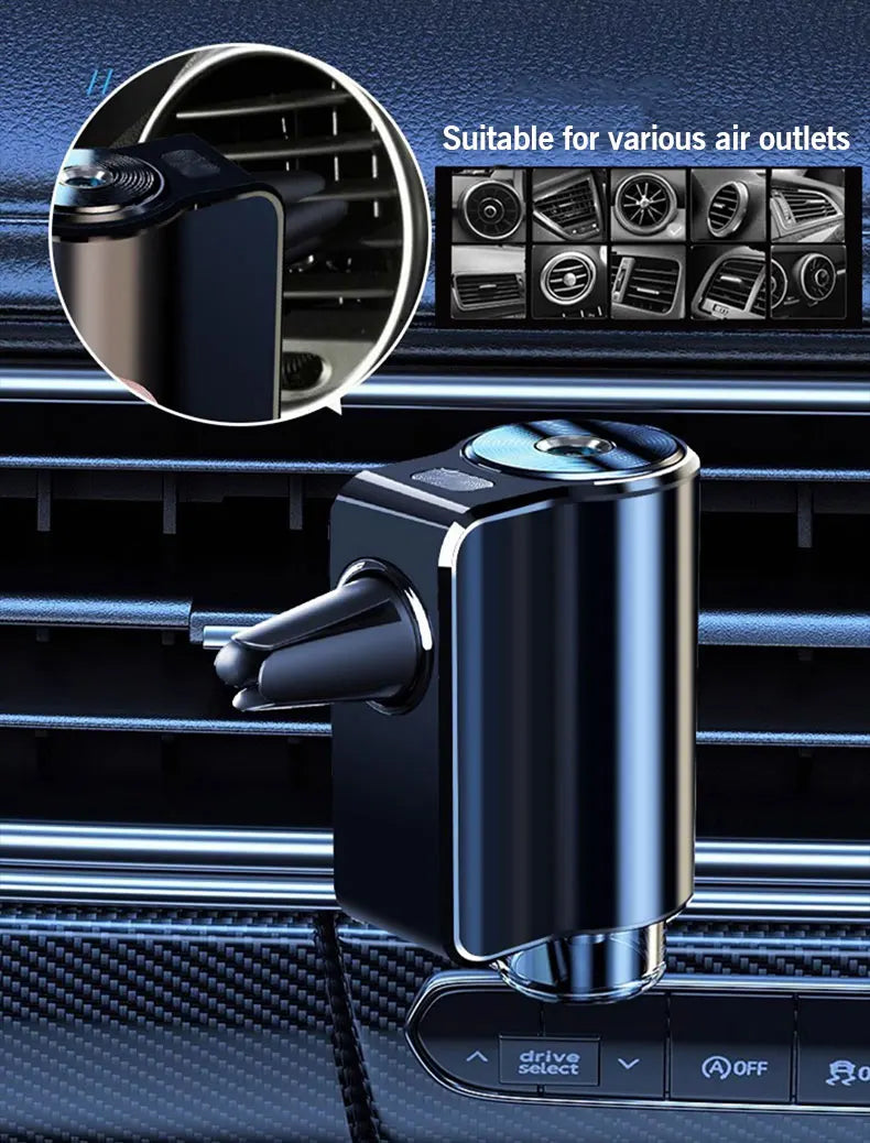 Difusor de aire eléctrico para coche, humidificador de aromaterapia para ventilación de coche, ambientador para eliminar olores, accesorios para coche.