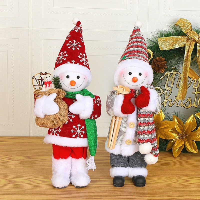 Muñeca navideña, decoración navideña para el hogar, adornos navideños.