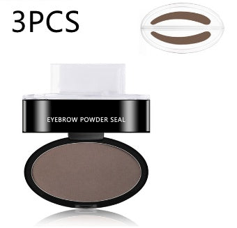 Kit de plantillas para tintar y sellar cejas en polvo, cosméticos, maquillaje profesional, resistente al agua, para realzar las cejas.
