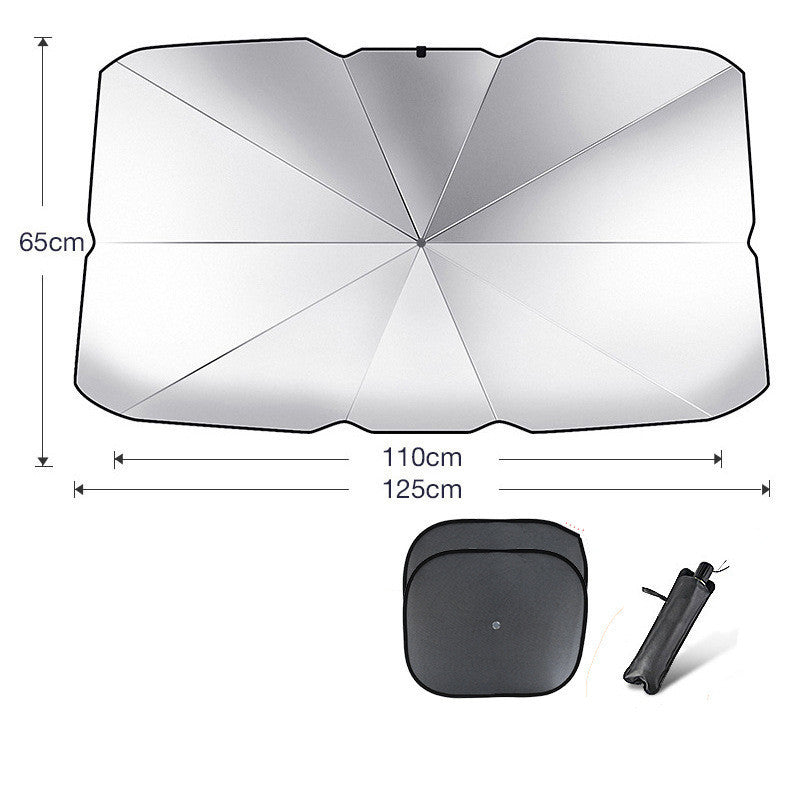 Parasol plegable para parabrisas de coche, protección UV, aislamiento térmico, cubierta para ventana delantera, protector interior, gadgets de verano