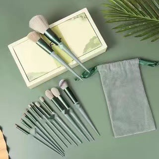 Juego de 13 brochas de maquillaje, corrector, rubor, sombra de ojos, iluminador, base, herramientas de belleza cosméticas.