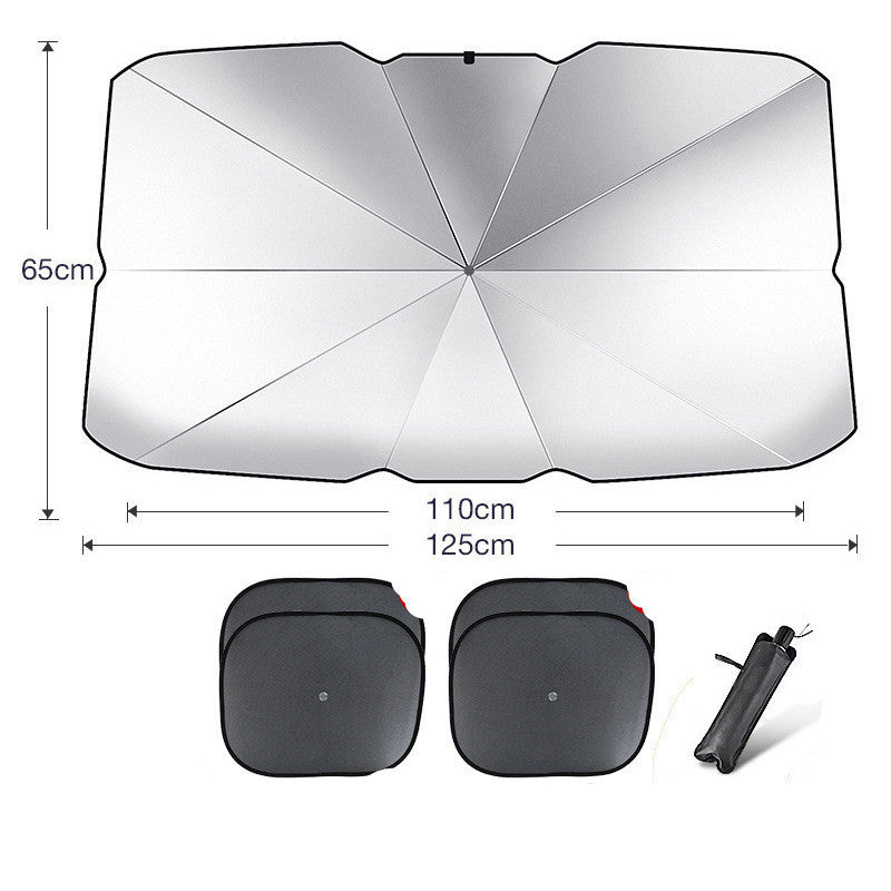 Parasol plegable para parabrisas de coche, protección UV, aislamiento térmico, cubierta para ventana delantera, protector interior, gadgets de verano