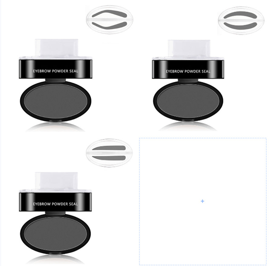 Kit de plantillas para tintar y sellar cejas en polvo, cosméticos, maquillaje profesional, resistente al agua, para realzar las cejas.