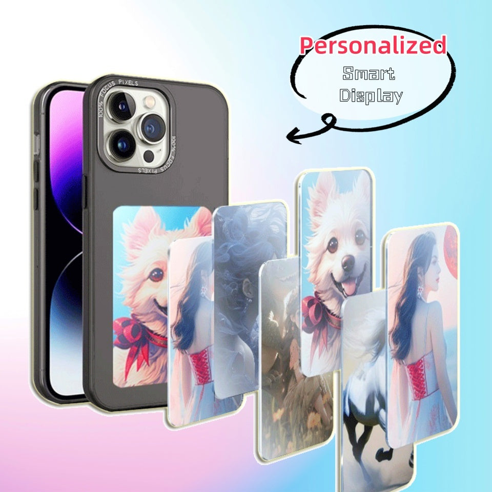 Funda para teléfono con pantalla de tinta electrónica, proyección ilimitada, personalizada, sin batería.