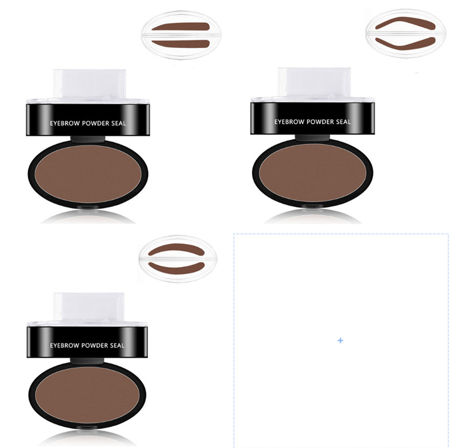 Kit de plantillas para tintar y sellar cejas en polvo, cosméticos, maquillaje profesional, resistente al agua, para realzar las cejas.