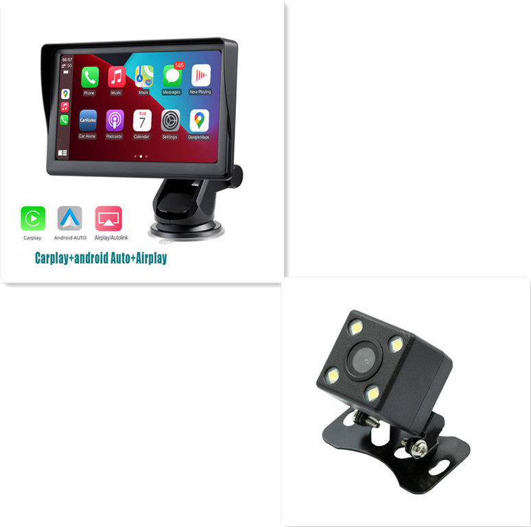 Pantalla inteligente IPS de 7 pulgadas para coche, inalámbrica, Carplay, pantalla de proyección para teléfono móvil, navegación