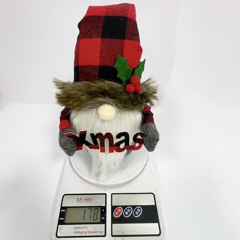 Gnomo navideño sin rostro, decoración navideña para el hogar, regalo de Navidad 2024, regalos de Año Nuevo para niños, decoración navideña para el hogar.