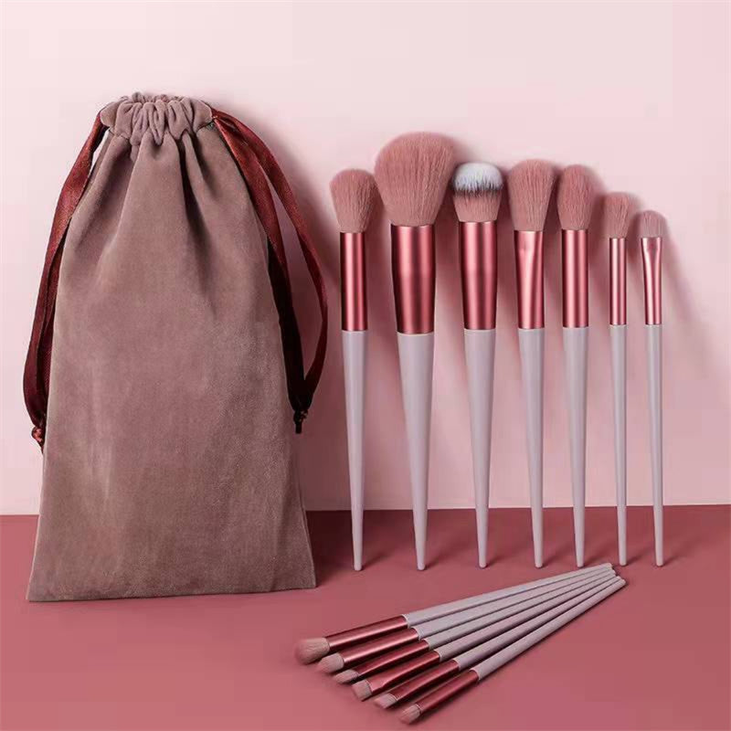 Juego de 13 brochas de maquillaje, corrector, rubor, sombra de ojos, iluminador, base, herramientas de belleza cosméticas.