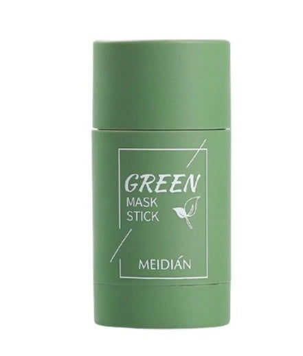Mascarilla limpiadora de té verde, barra de arcilla, control de grasa, antiacné, blanqueadora, mascarilla de algas marinas, cuidado de la piel