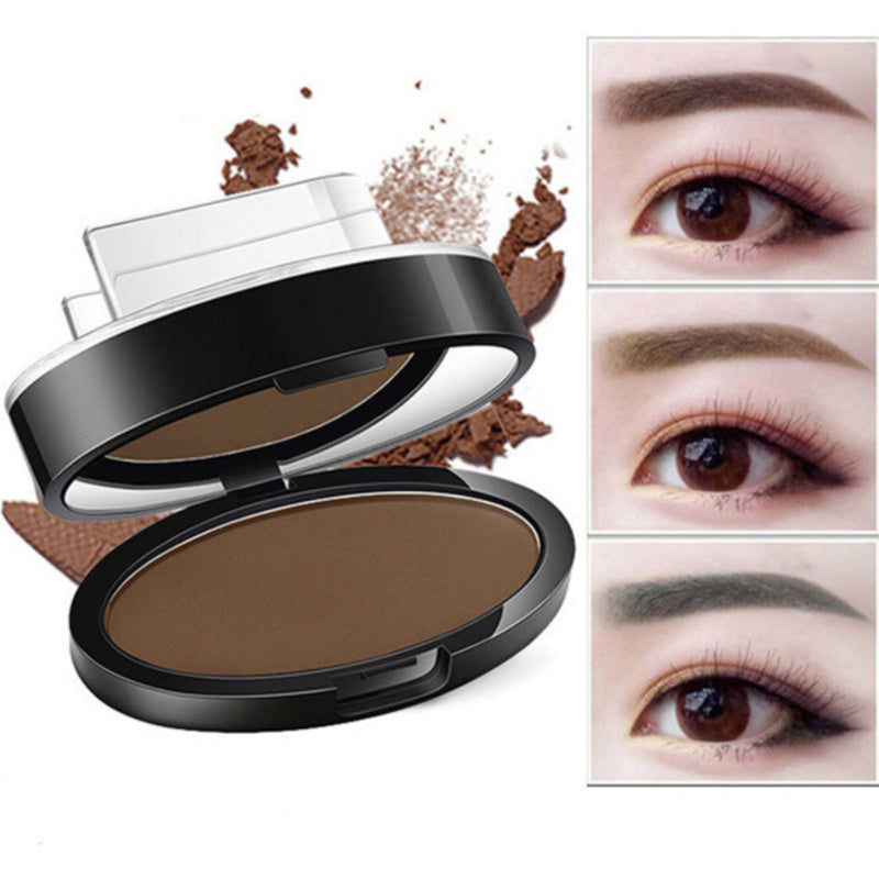 Kit de plantillas para tintar y sellar cejas en polvo, cosméticos, maquillaje profesional, resistente al agua, para realzar las cejas.