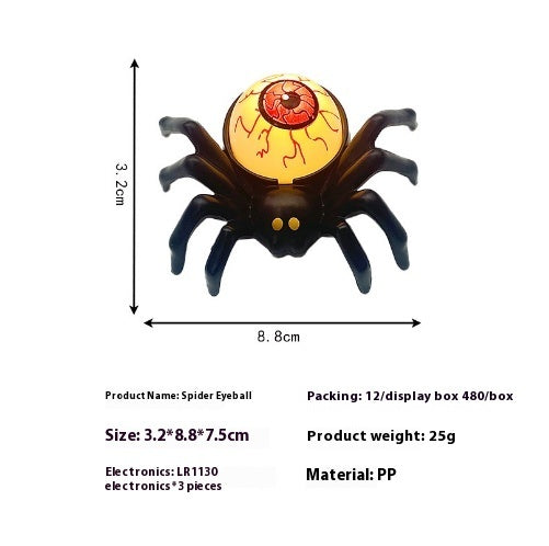 Adornos creativos de candelabros con forma de araña para Halloween con ambiente festivo