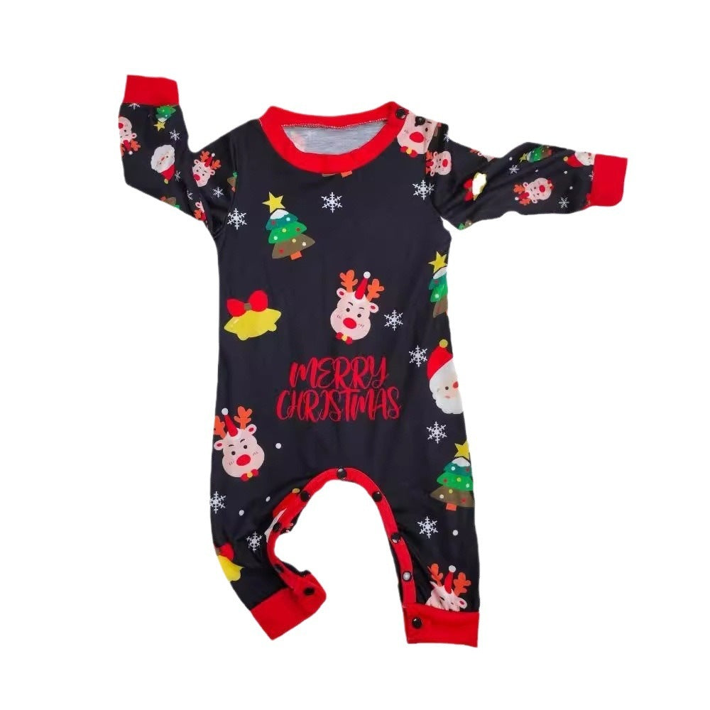 Conjunto de pijamas navideños familiares a juego. Pijamas navideños para la familia. Pijamas navideños. Ropa de dormir navideña.