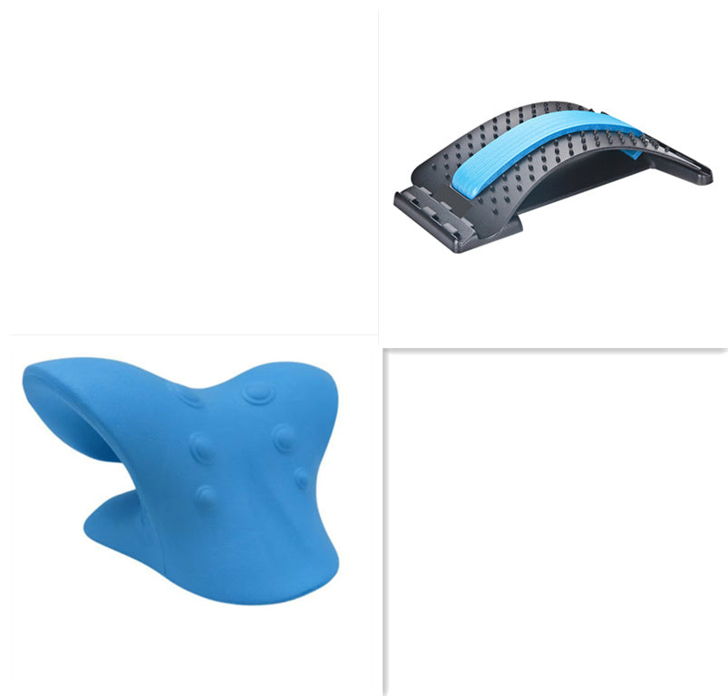 Masajeador de cuello manual de seis ruedas con rodillos de masaje para aliviar el dolor.